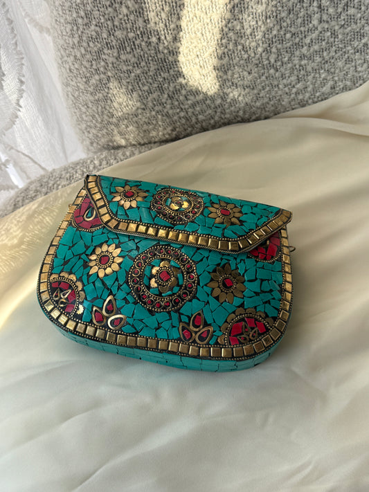 Bolsa grande turquesa