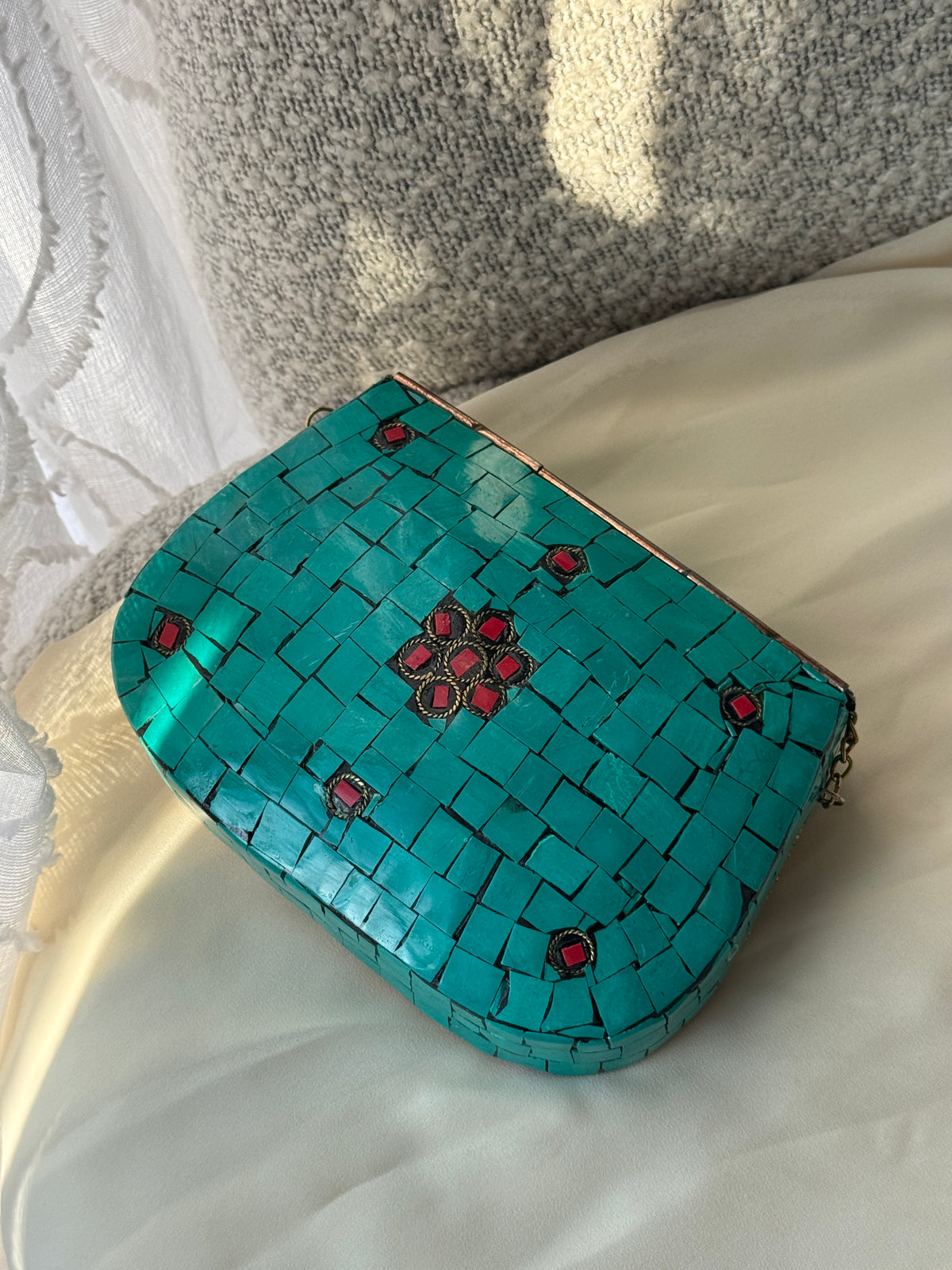 Bolsa grande turquesa